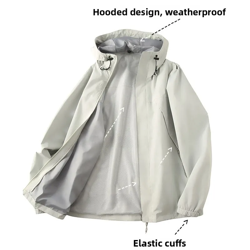 2025 New Faionable Waterproof Outdoor Climbing Jaet Couple Spring Summer New Tee-Proof Windproof Breathable Hiking Suit
2025 New Faionable Waterproof Outdoor Climbing Jaet Couple Spring Summer New Tee-Proof Windproof Breathable Hiking Suit