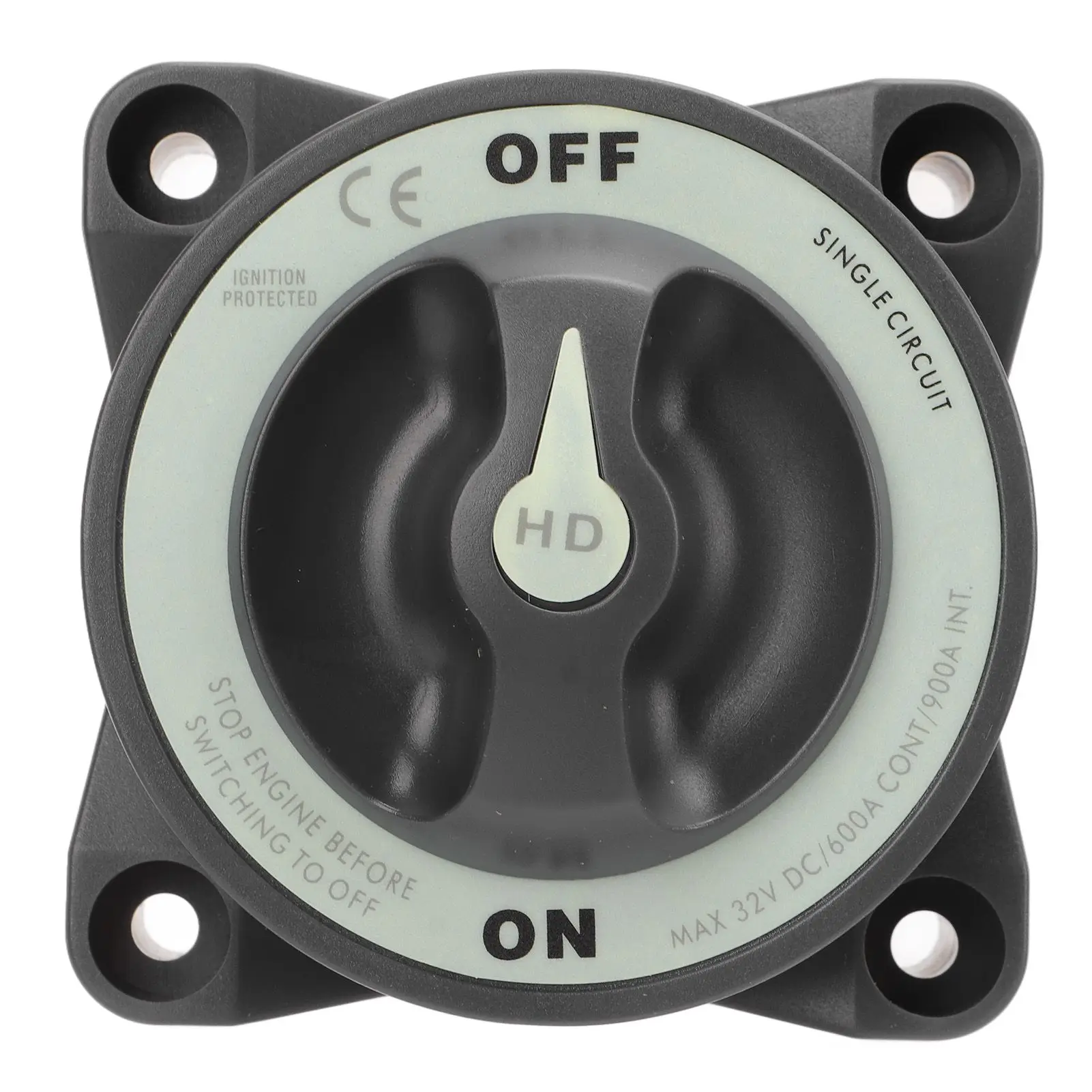 600A Master Battery Power Cut Disconnect Switch Isolator Single Circuit ON OFF IP66 Waterproof 3 Studs for RV Boat
600A Master Battery Power Cut Disconnect Switch Isolator Single Circuit ON OFF IP66 Waterproof 3 Studs for RV Boat