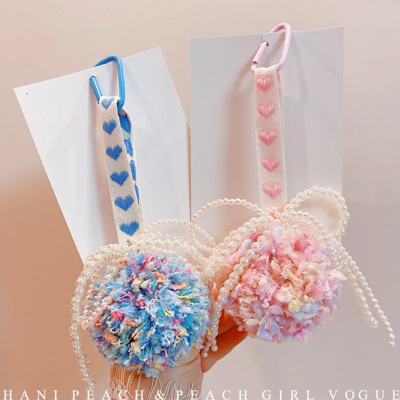 Cute Sweet Pastoral Love Ribbon Hairball Keychain Mini Fluffy Bath Ball Pearl Bow Backpack Lanyard Keyring for Women Car Pendant
Cute Sweet Pastoral Love Ribbon Hairball Keychain Mini Fluffy Bath Ball Pearl Bow Backpack Lanyard Keyring for Women Car Pendant