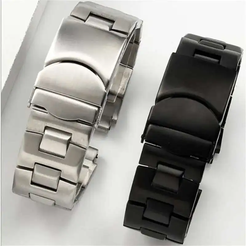 Double Concaved Mouth Black Sier 316L Stainless Steel Watchband 19Mm Solid Ks Bracelet Fit For YGS Watch Stock
Double Concaved Mouth Black Sier 316L Stainless Steel Watchband 19Mm Solid Ks Bracelet Fit For YGS Watch Stock