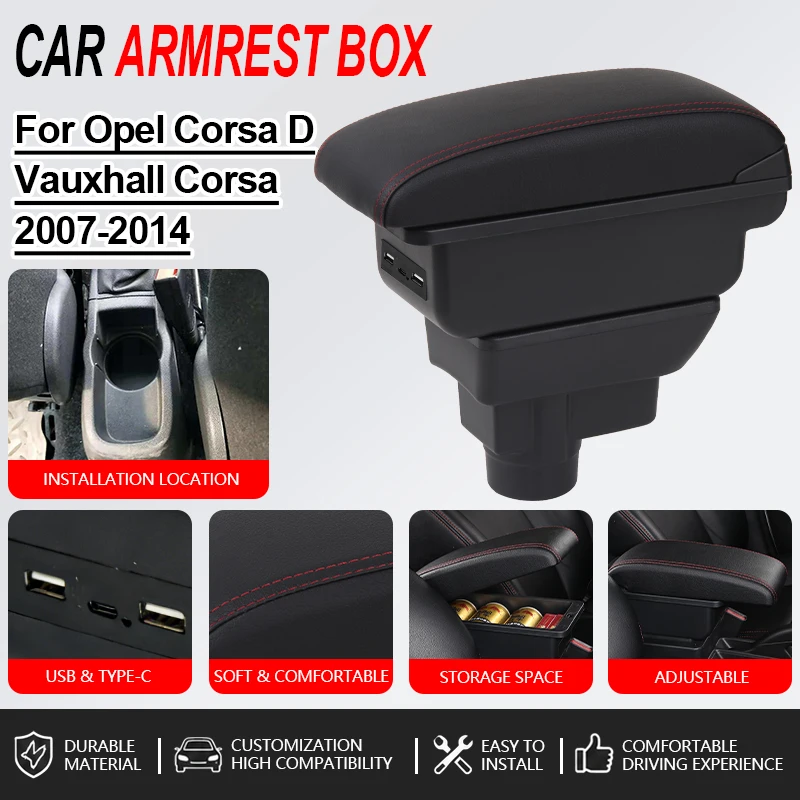 Armrest For Opel Corsa D For Vauxhall Corsa 2007-2013 2014 Car Console Black Armrest Storage Box Interior Design Car Accessories
Armrest For Opel Corsa D For Vauxhall Corsa 2007-2013 2014 Car Console Black Armrest Storage Box Interior Design Car Accessories