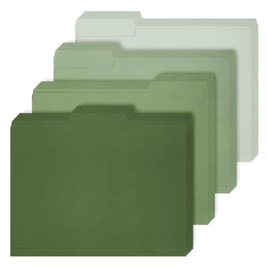 24 Pack File Folders Letter Size 1/3 Cut Tab Gradient File Pockets 8.9 x 11.6 Inch 4 Colors Paper Folders for Documents Busines
24 Pack File Folders Letter Size 1/3 Cut Tab Gradient File Pockets 8.9 x 11.6 Inch 4 Colors Paper Folders for Documents Busines
