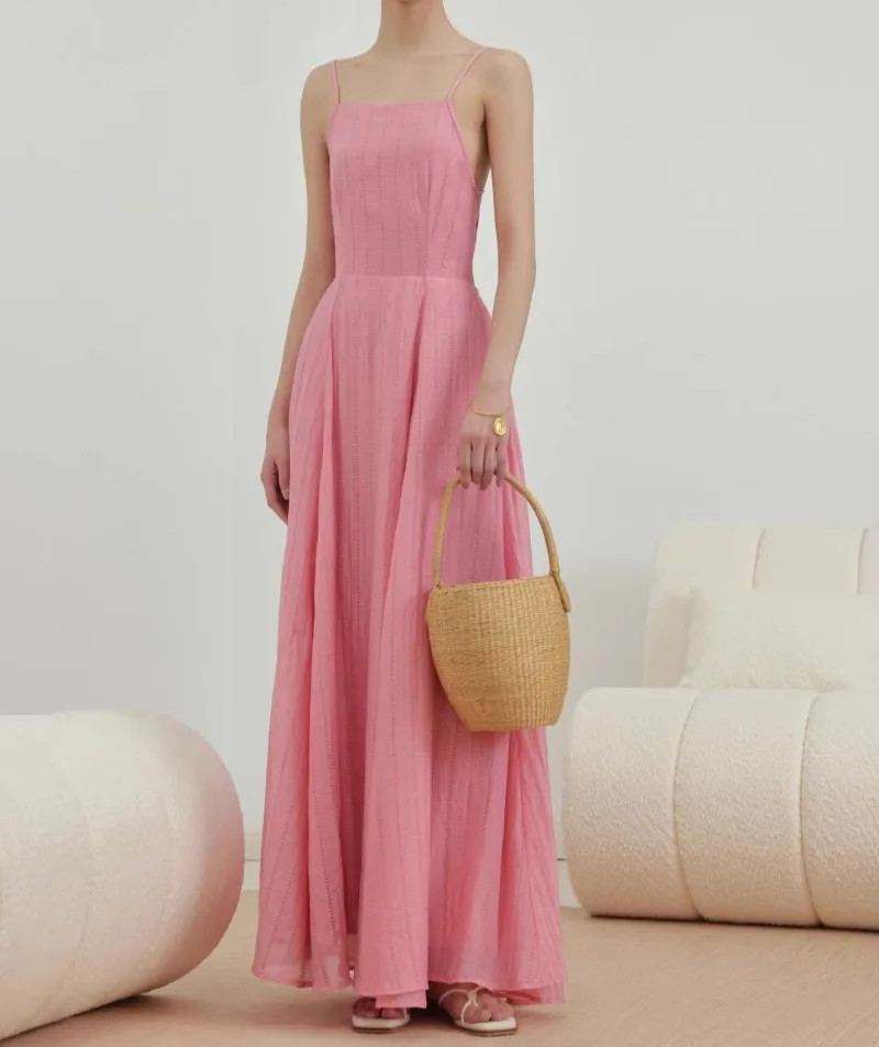 Backless Pink Dress Women Summer Vacation Party Sleeveless Spaghetti Vestidos Bodycon Streetwear Chic Cloth Lady
Backless Pink Dress Women Summer Vacation Party Sleeveless Spaghetti Vestidos Bodycon Streetwear Chic Cloth Lady