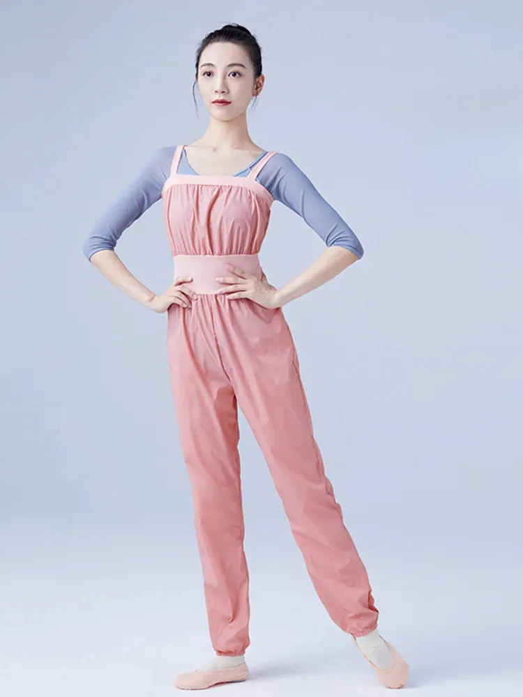 Loose Fit Solid Color Ballet Jumpsuit, Stylish Dance Practice Romper, Comfortable Performance Costume for Women
Loose Fit Solid Color Ballet Jumpsuit, Stylish Dance Practice Romper, Comfortable Performance Costume for Women