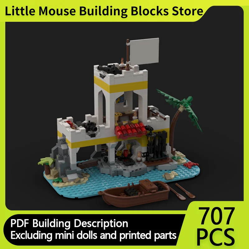 Medieval Castle Model MOC Building Bricks Pirate Island Outpost Modular Technology Gifts Holiday Assemble Children Toys Suit
Medieval Castle Model MOC Building Bricks Pirate Island Outpost Modular Technology Gifts Holiday Assemble Children Toys Suit
