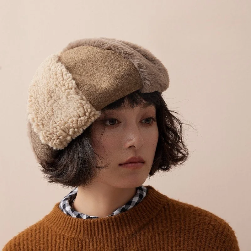 Handcrafted patchwork newsboy cap thickened and fleece octagonal new style
Handcrafted patchwork newsboy cap thickened and fleece octagonal new style