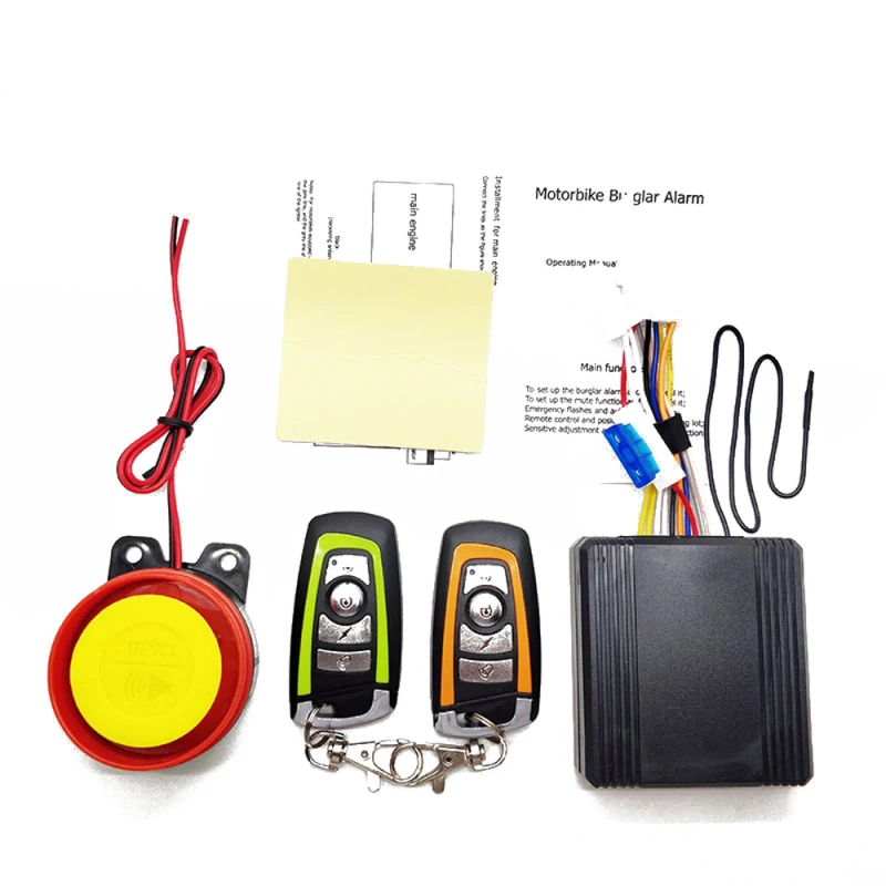 12V Universal Motorcycle Alarm System Scooter Anti-theft Secure Alarm System Two-way with Engine Start Remote Control Key Fob
12V Universal Motorcycle Alarm System Scooter Anti-theft Secure Alarm System Two-way with Engine Start Remote Control Key Fob