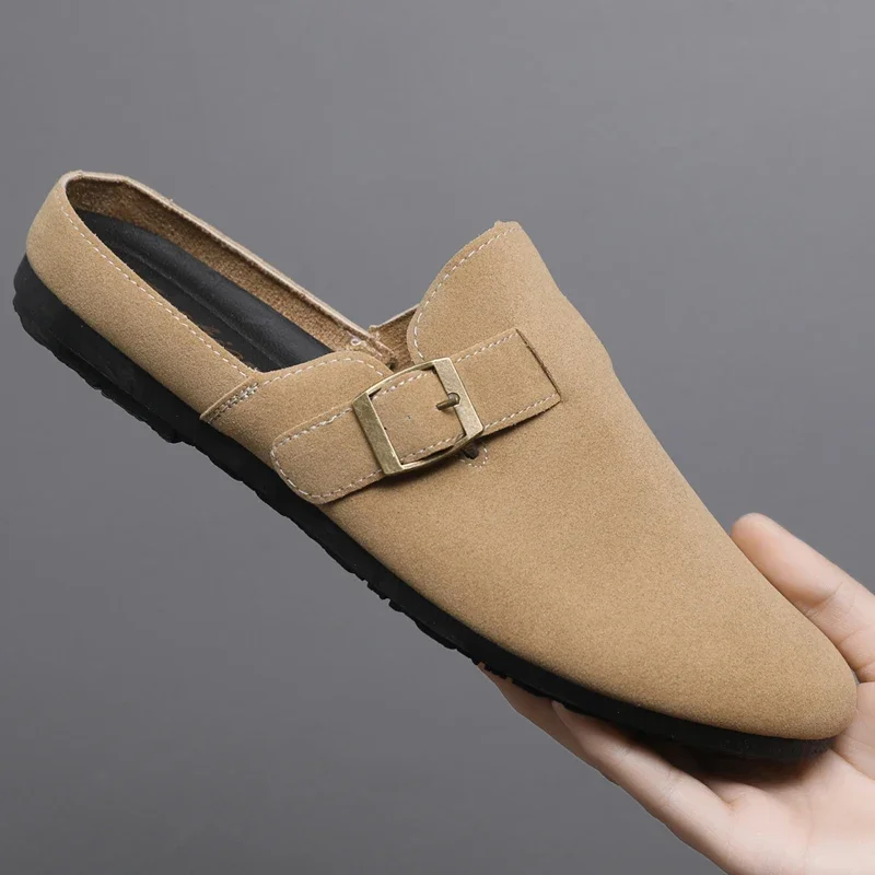 HKDQ Classic Men's Mules Anti Slip Flat Half Shoes Soft Slippers Adjustable Buckle Casual Shoes For Men Comfortable Slippers Man
HKDQ Classic Men's Mules Anti Slip Flat Half Shoes Soft Slippers Adjustable Buckle Casual Shoes For Men Comfortable Slippers Man