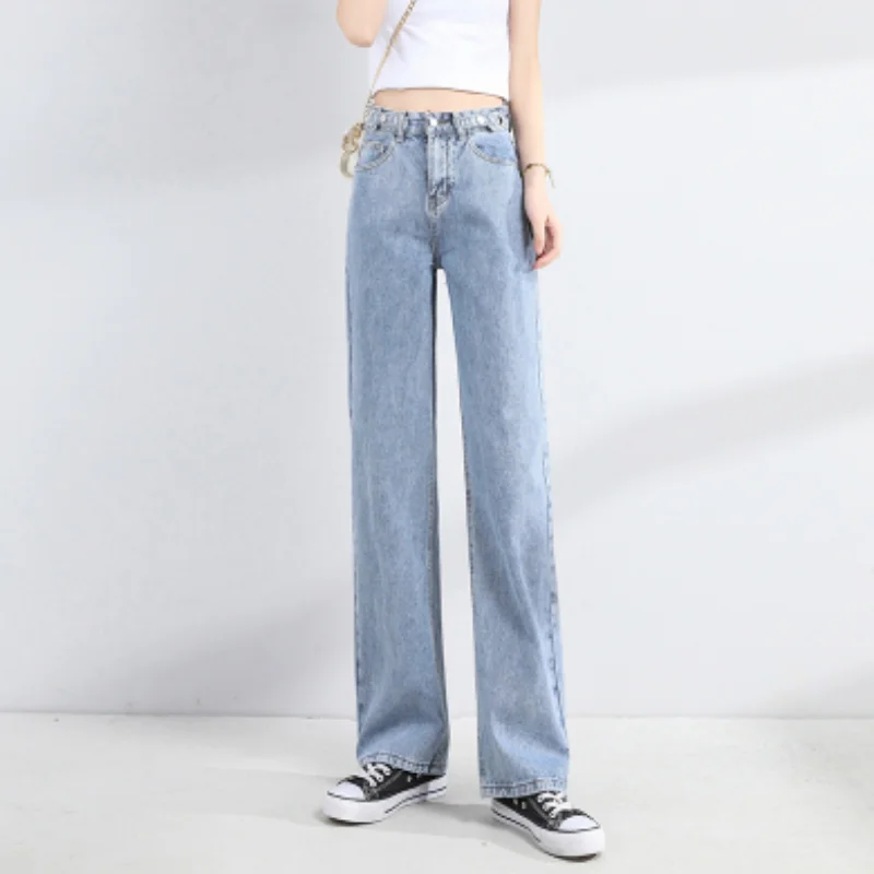 Women Blue Jeans 2023 NEW Y2K High Waist American Street Wide Leg Pants Fashion Loose Vintage Female Straight Summer Trousers
Women Blue Jeans 2023 NEW Y2K High Waist American Street Wide Leg Pants Fashion Loose Vintage Female Straight Summer Trousers