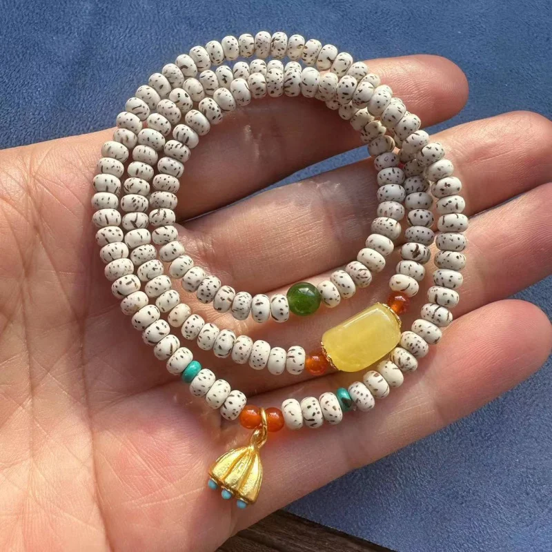 Natural Hainan Star and Moon Bodhi Bracelet for Women Mini Star and Moon Bracelet Multi-layer Jewelry Buddhist Prayer Beads Temp
Natural Hainan Star and Moon Bodhi Bracelet for Women Mini Star and Moon Bracelet Multi-layer Jewelry Buddhist Prayer Beads Temp