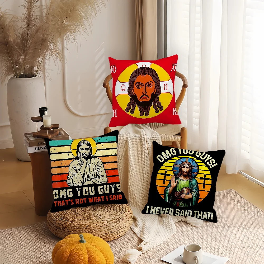 J-Jesus Easter funny HOT MEME Pillow Case Office Cushions Suitable For Sofa Car Bedroom Decorative Cushion Cover
J-Jesus Easter funny HOT MEME Pillow Case Office Cushions Suitable For Sofa Car Bedroom Decorative Cushion Cover