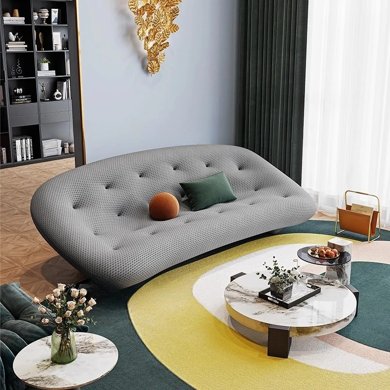 Fabric sofa creative shell light luxury curved office reception sofa
Fabric sofa creative shell light luxury curved office reception sofa