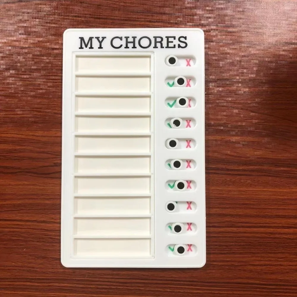 Portable Plastic Chore Chart Reusable Sliding Type To Do List Board Erasable Daily Schedule Planner Home Study
Portable Plastic Chore Chart Reusable Sliding Type To Do List Board Erasable Daily Schedule Planner Home Study
