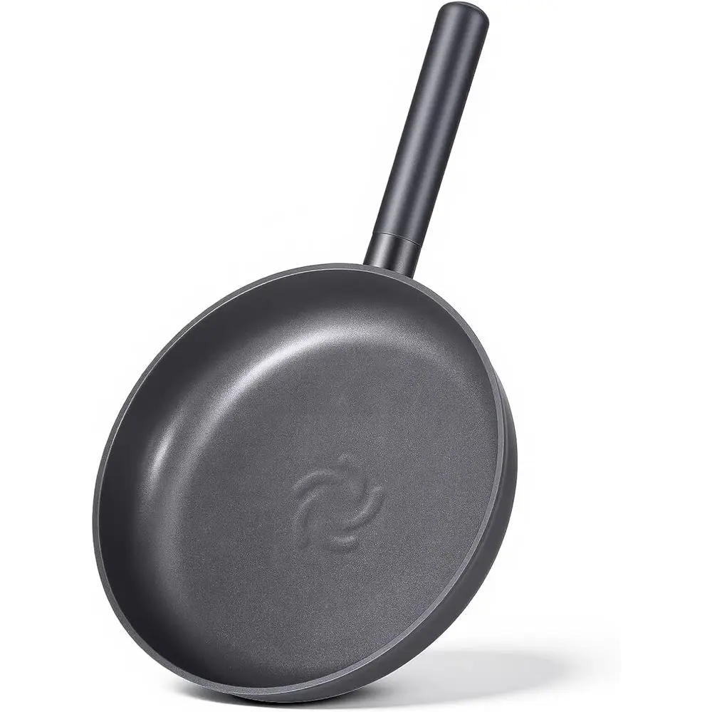 9.5 Inch Nonstick Frying Pan with Titanium Coating, Non-Toxic Omelette Egg Pan, Stay-Cool Handle, Induction Compatible, Dishwash
9.5 Inch Nonstick Frying Pan with Titanium Coating, Non-Toxic Omelette Egg Pan, Stay-Cool Handle, Induction Compatible, Dishwash