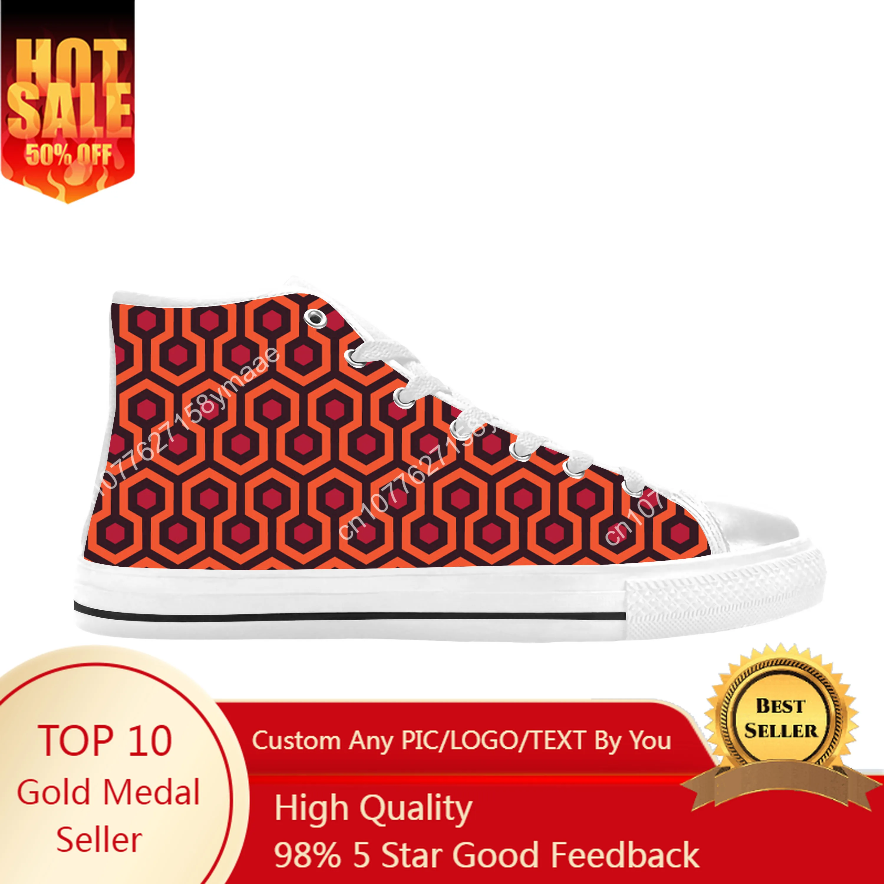 The Shining Carpet Overlook Hotel Pattern Fashion Casual Cloth Shoes High Top Comfortable Breathable 3D Print Men Women Sneakers
The Shining Carpet Overlook Hotel Pattern Fashion Casual Cloth Shoes High Top Comfortable Breathable 3D Print Men Women Sneakers