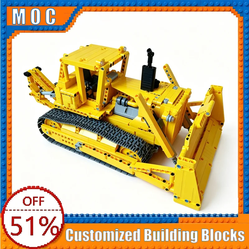 NEW 1583 PCS RC Engineering Bulldozer Technical Vehicle Model Building Blocks Assembly Educational Toy Creative Birthday Gifts
NEW 1583 PCS RC Engineering Bulldozer Technical Vehicle Model Building Blocks Assembly Educational Toy Creative Birthday Gifts