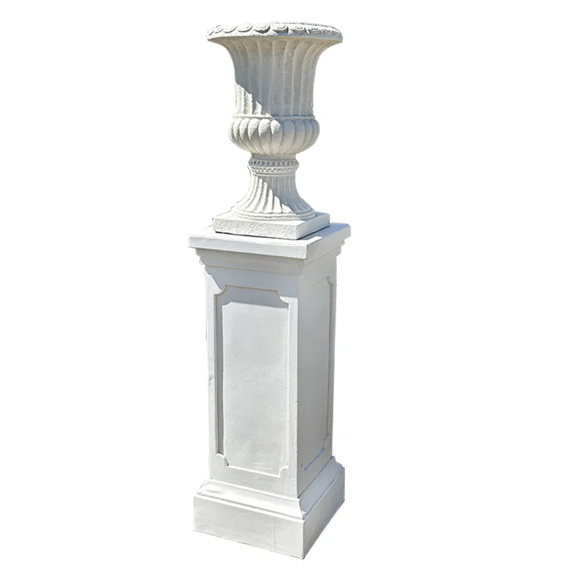 European-style Roman column decorative garden ornament, wedding courtyard base, outdoor flower 
European-style Roman column decorative garden ornament, wedding courtyard base, outdoor flower