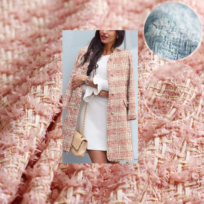 Redraspberry France Tweed Blue Pink Fil-Lumiere Fabric Garment Material Autumn Women Coat Skirt DIY Sewing Cloth Freeshipping
Redraspberry France Tweed Blue Pink Fil-Lumiere Fabric Garment Material Autumn Women Coat Skirt DIY Sewing Cloth Freeshipping