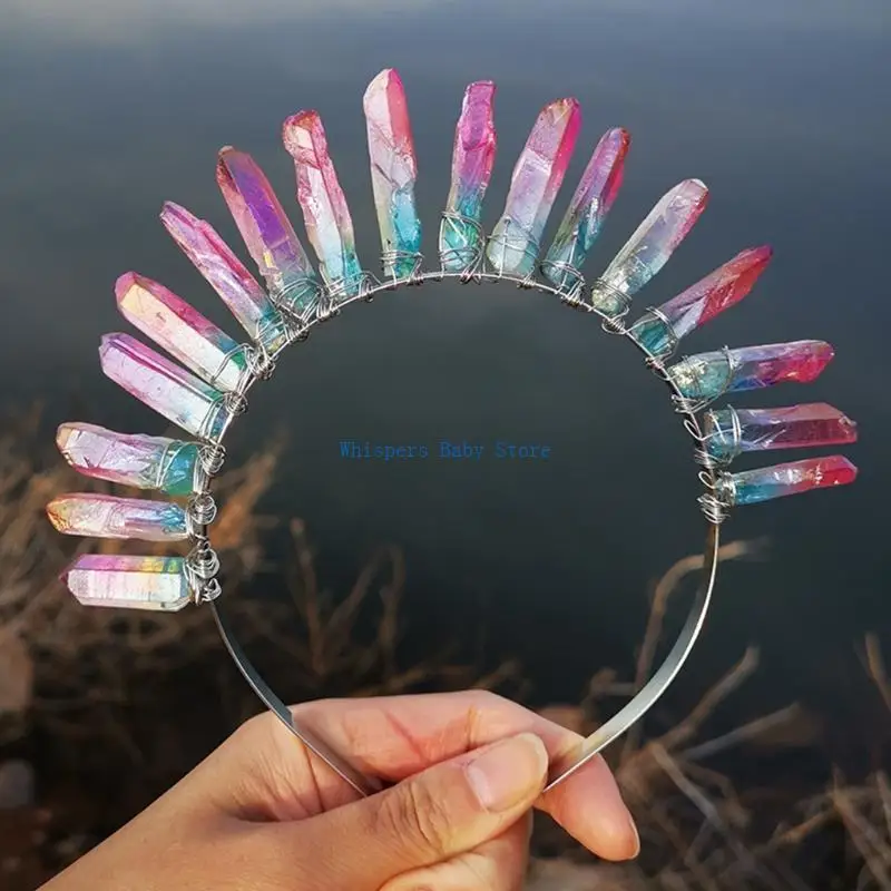 U90E для необработанного хрусталя, кварцевая тиара, повязка на голову, многоцветные ювелирные изделия с градиентом для Богинь
U90E для необработанного хрусталя, кварцевая тиара, повязка на голову, многоцветные ювелирные изделия с градиентом для Богинь