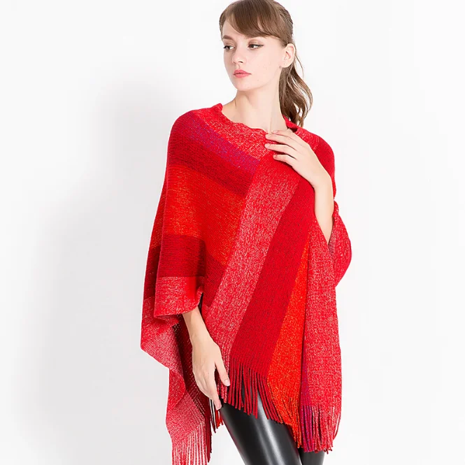 Autumn Winter Women's New European American Clothing Knitting New Shawl Cloak Girl Sweater Coat Red
Autumn Winter Women's New European American Clothing Knitting New Shawl Cloak Girl Sweater Coat Red