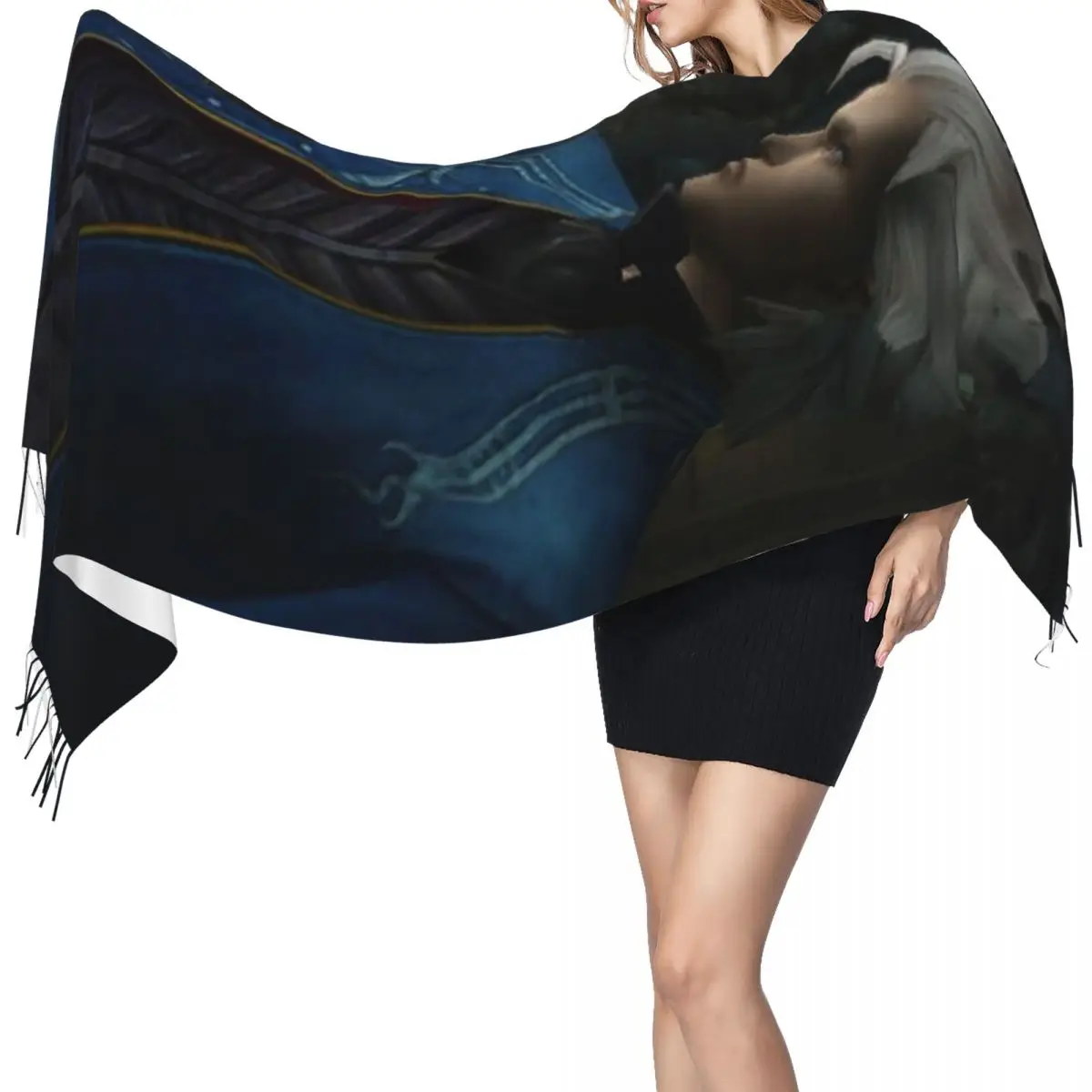 Vergil From The Devil May Cry Seri Шарф Шарфы с кисточками Женские мягкие теплые шали и накидки Длинная осенне-зимняя шаль
Vergil From The Devil May Cry Seri Шарф Шарфы с кисточками Женские мягкие теплые шали и накидки Длинная осенне-зимняя шаль