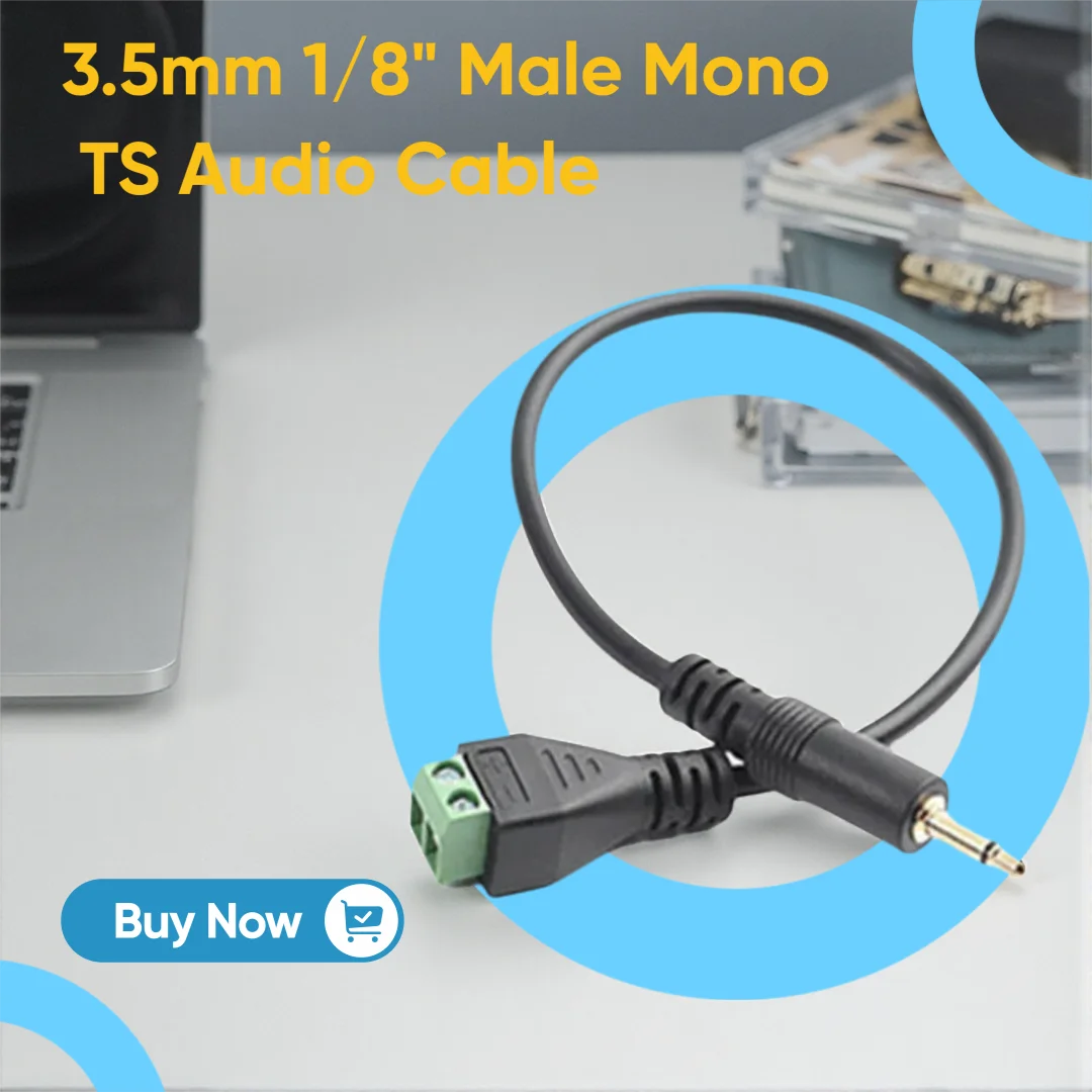 Single channel audio male 3.5mm headphone plug, audio equipment wiring terminal, extension adapter cable
Single channel audio male 3.5mm headphone plug, audio equipment wiring terminal, extension adapter cable