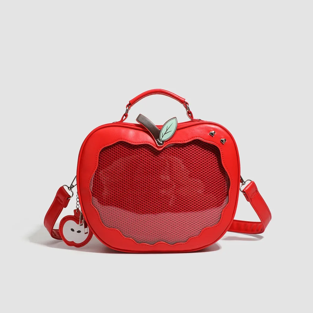 Apple Shaped Transparent Ita Bag Backpack Cute Doll Display Storage Bag for Girls Detachable Strap Casual Crossbody Backpack
Apple Shaped Transparent Ita Bag Backpack Cute Doll Display Storage Bag for Girls Detachable Strap Casual Crossbody Backpack