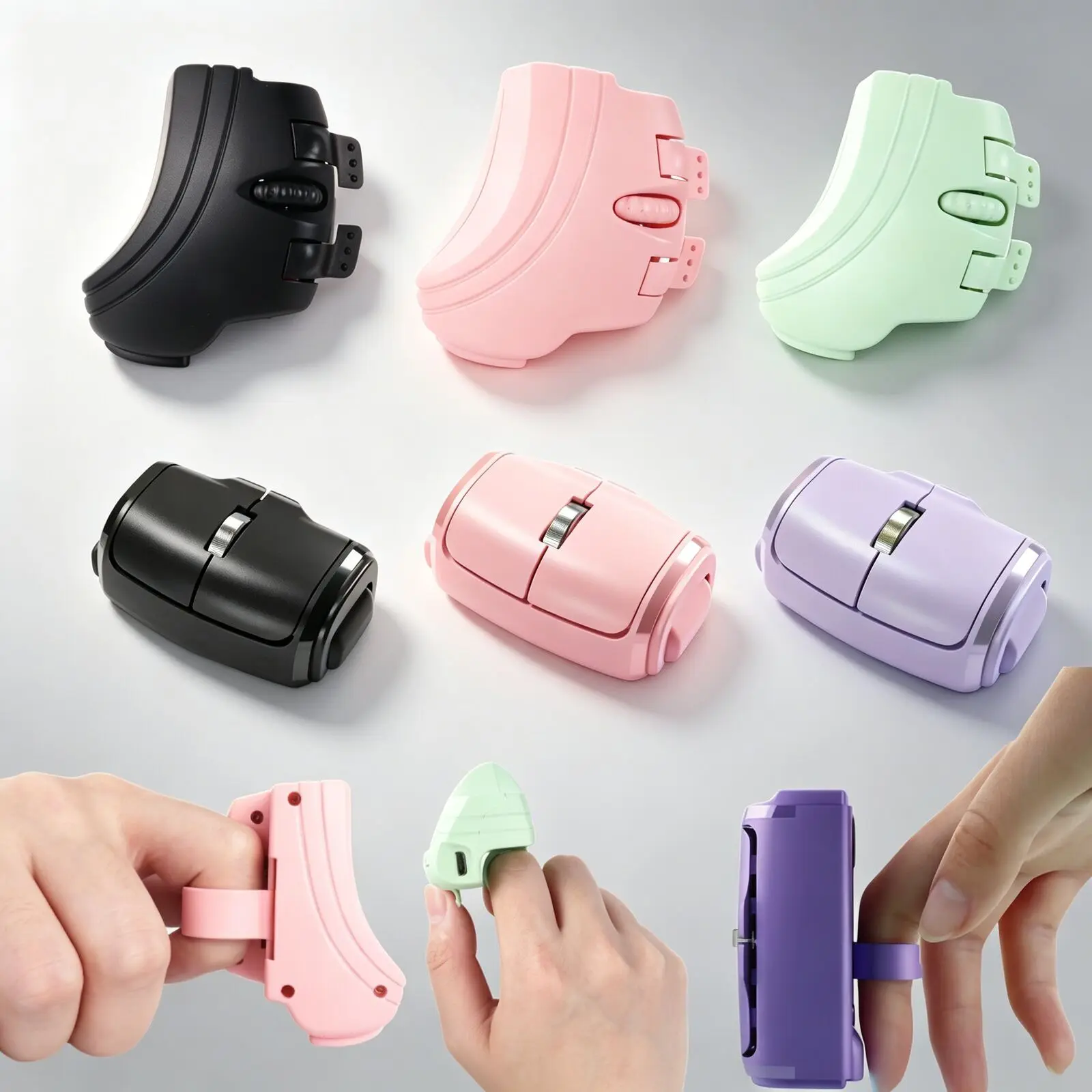 Lazy Bluetooth Ring Mouse Ergonomic Wireless Finger Mouse Rechargeable Lightweight for Laptop/PC/Tablet, Multi-System Compatible
Lazy Bluetooth Ring Mouse Ergonomic Wireless Finger Mouse Rechargeable Lightweight for Laptop/PC/Tablet, Multi-System Compatible