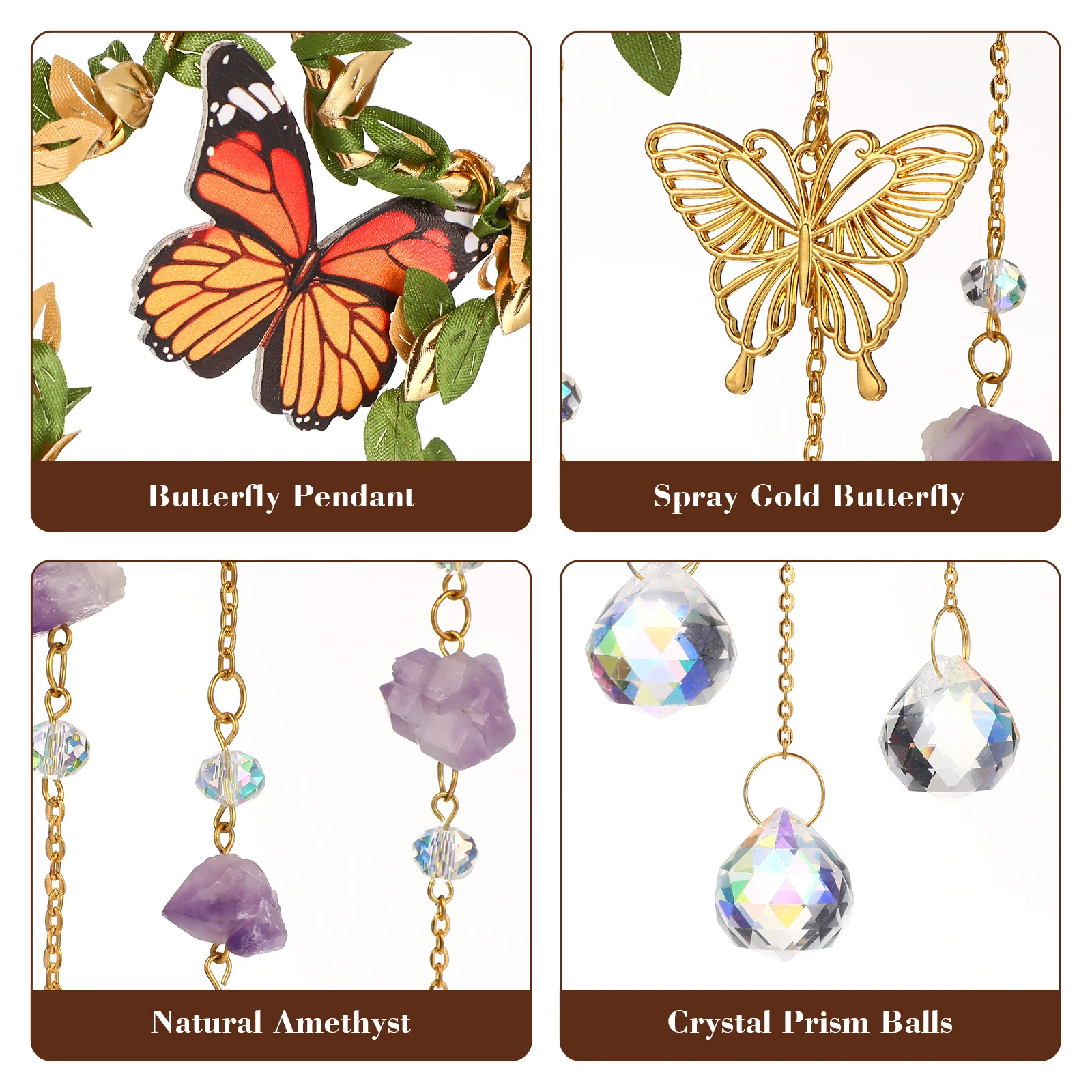 Crystal Hanging Window Pendant Leaves Wrapped Star Suncatcher Prism Rainbow Home Decoration Crystal Pendant Rainbow Prism 
Crystal Hanging Window Pendant Leaves Wrapped Star Suncatcher Prism Rainbow Home Decoration Crystal Pendant Rainbow Prism