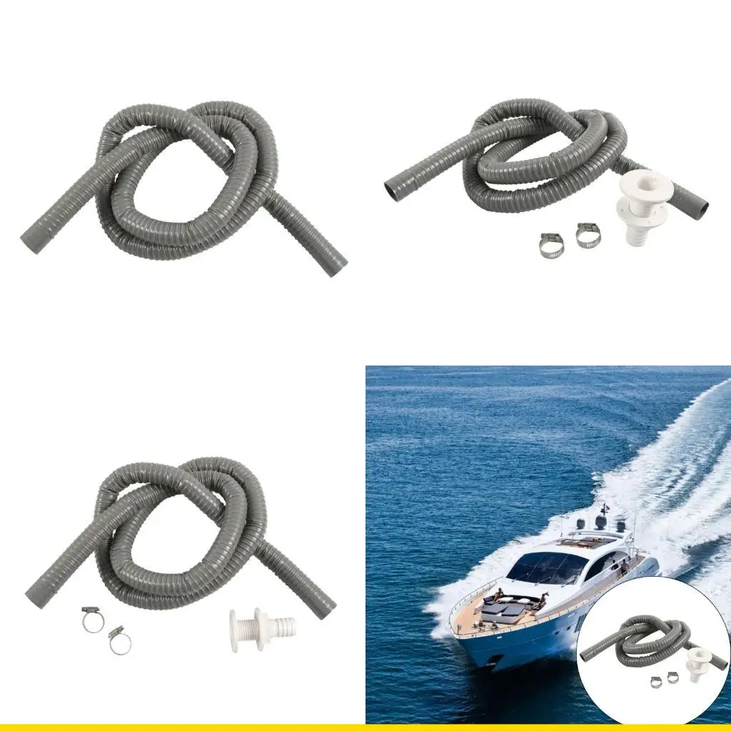 SZCH Marine Grade ABS Plastic Bilge Drain Outlet 1 1/2 Inch With 39mm Clamp And 6 Foot Corrugated Hose
SZCH Marine Grade ABS Plastic Bilge Drain Outlet 1 1/2 Inch With 39mm Clamp And 6 Foot Corrugated Hose
