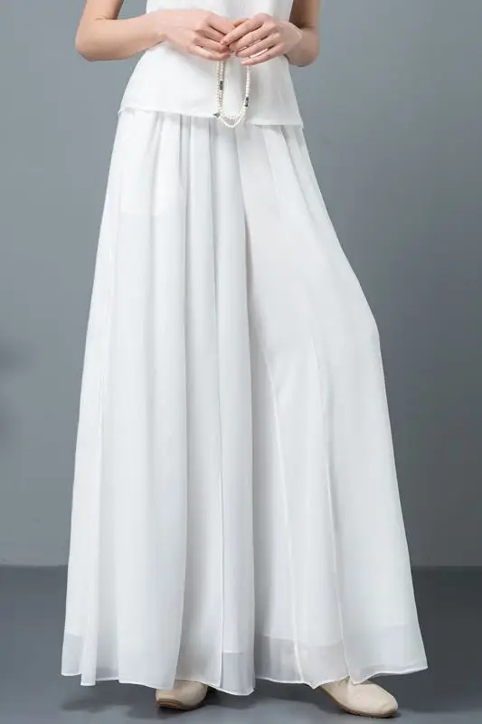 Mom's Summer Fashion Versatile Quick Dried Ice Silk Chiffon Wide Legged Pants Women Loose Straight Casual 9-Point Trousers C315
Mom's Summer Fashion Versatile Quick Dried Ice Silk Chiffon Wide Legged Pants Women Loose Straight Casual 9-Point Trousers C315