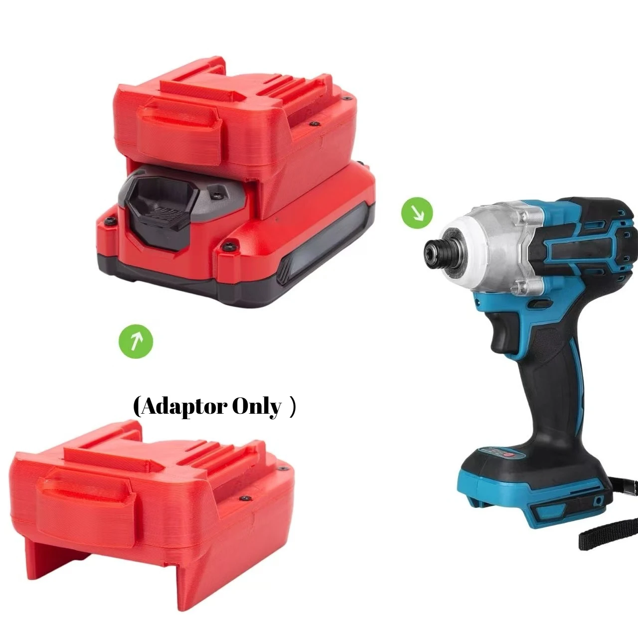 Batteries Converter Adapter For Craftsman /Stanley fatmax v20 Battery To Makitat 18v Tool without battery and tools)
Batteries Converter Adapter For Craftsman /Stanley fatmax v20 Battery To Makitat 18v Tool without battery and tools)