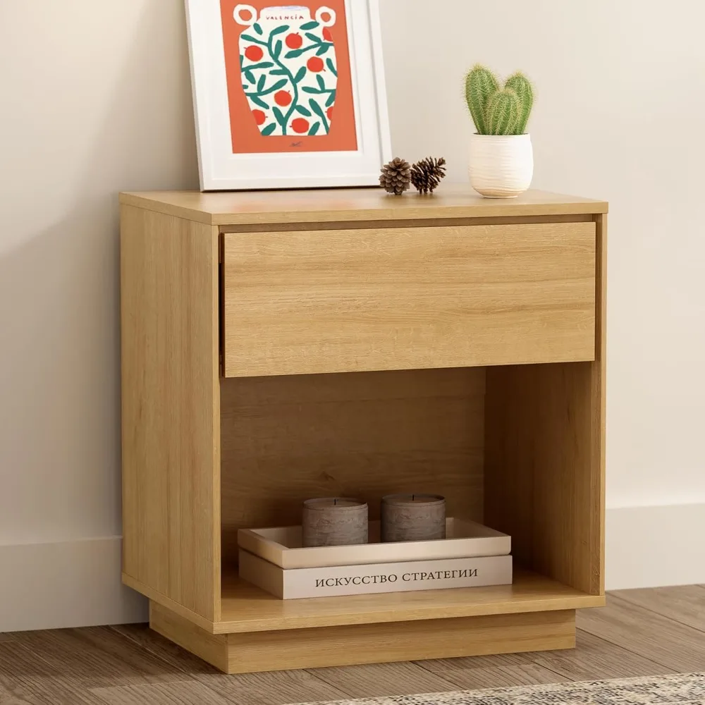 Modern Nightstand, Wood End Side Table with Storage and Open Shelf, Farmhouse Accent Night Stand Bedside Table for Bedroom Livin
Modern Nightstand, Wood End Side Table with Storage and Open Shelf, Farmhouse Accent Night Stand Bedside Table for Bedroom Livin