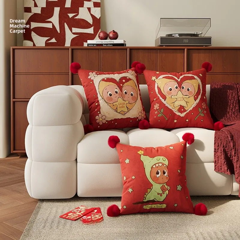 Red Cartoon Pillow Office Chair Headrest Bedroom Bede Couch Living Room Sofa Removable Cover Home Decorative Pillow
Red Cartoon Pillow Office Chair Headrest Bedroom Bede Couch Living Room Sofa Removable Cover Home Decorative Pillow