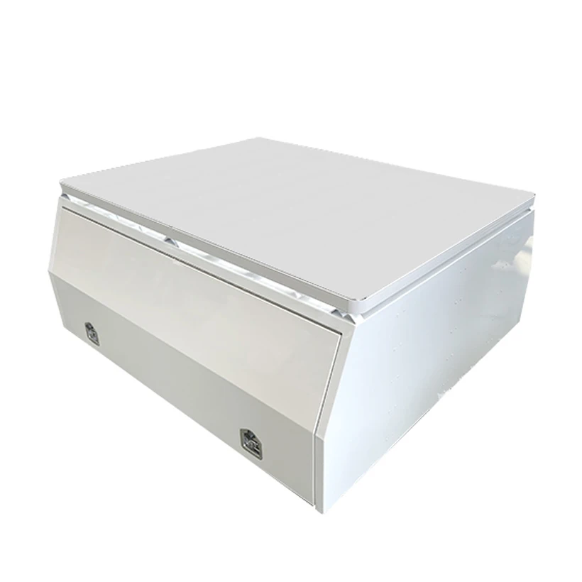 2024 Waterproof Custom Sales White Power Coating Aluminum Ute Canopy Tool Box Ute Canopy with Three Lids
2024 Waterproof Custom Sales White Power Coating Aluminum Ute Canopy Tool Box Ute Canopy with Three Lids