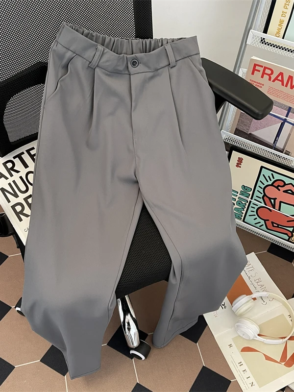 Men's Casual Straight Leg Suit Pants f Elastic Waist Heavyweight Ice Sensation Summer Faion Vibe Drapey Comfortable Trou...
Men's Casual Straight Leg Suit Pants f Elastic Waist Heavyweight Ice Sensation Summer Faion Vibe Drapey Comfortable Trou...