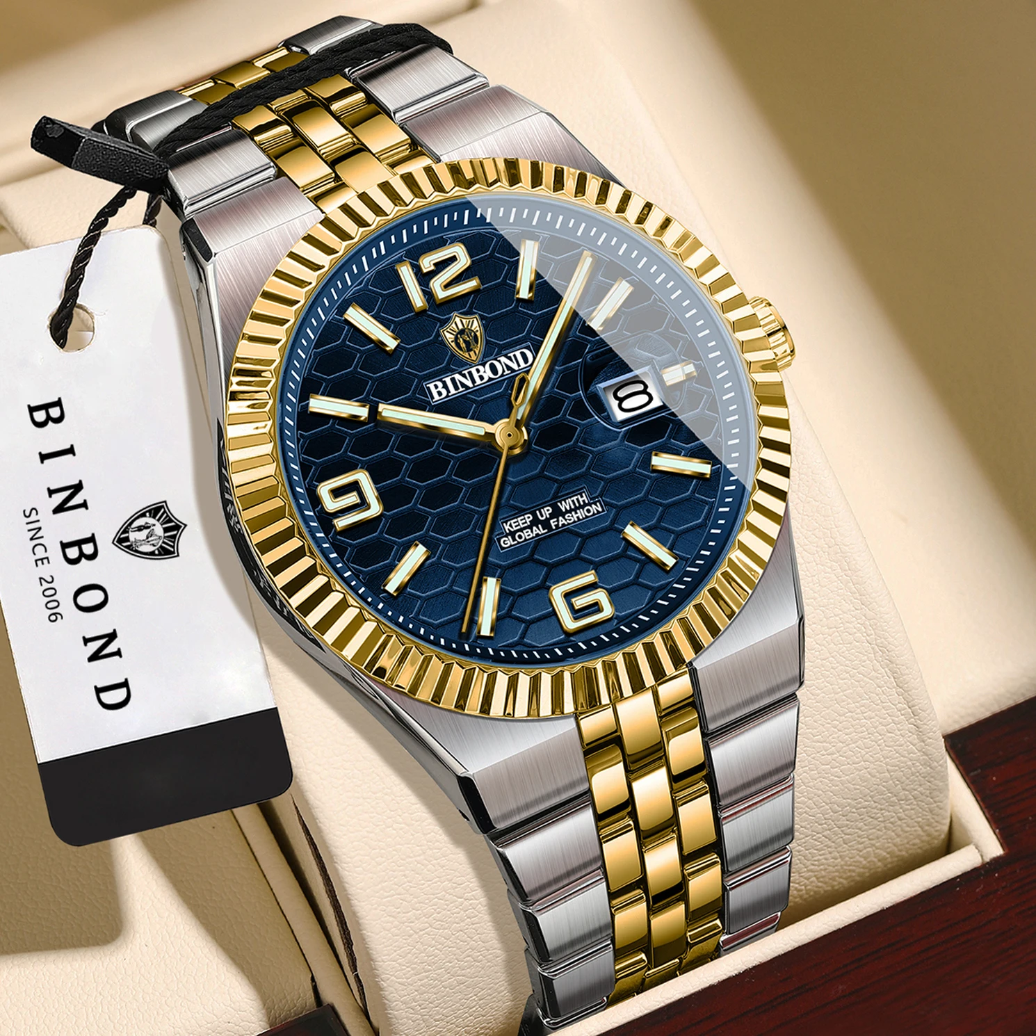 BINBOND Orginal Brand Quartz Wristwatches For Men Luxury Luminous Waterproof Auto Date men's Watch Casual Reloj Free Ship
BINBOND Orginal Brand Quartz Wristwatches For Men Luxury Luminous Waterproof Auto Date men's Watch Casual Reloj Free Ship