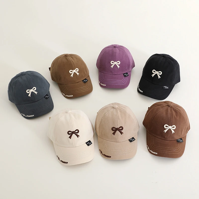 1-4Year Children Bow Duck Tongue Hat Solid Color Kids Baseball Hat Fashion Baby Outing Sunshade Visor Boy Girl Cotton Peaked Cap
1-4Year Children Bow Duck Tongue Hat Solid Color Kids Baseball Hat Fashion Baby Outing Sunshade Visor Boy Girl Cotton Peaked Cap