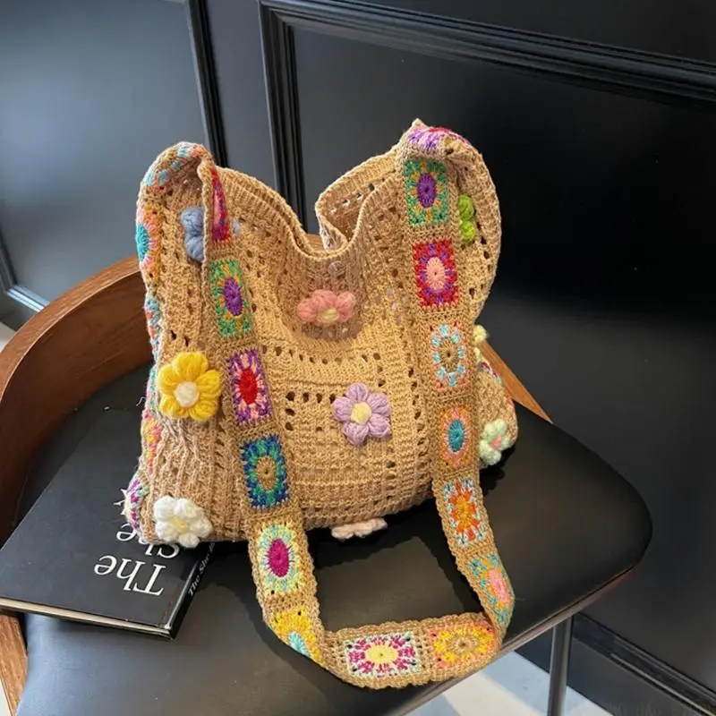 X90D Eleggant Hollow Out Crochet Shoulder Bag Summer Embroidery Crossbody Purse Casual Knitted Handbag for Various Occasion
X90D Eleggant Hollow Out Crochet Shoulder Bag Summer Embroidery Crossbody Purse Casual Knitted Handbag for Various Occasion