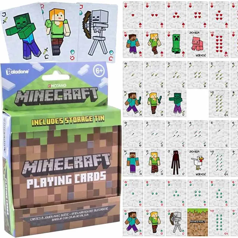 Набор карточных игр Minecraft: Настольные игры для праздничного веселья, прочные портативные игральные карты, игра для вечеринок и собраний, игровые аксессуары
Набор карточных игр Minecraft: Настольные игры для праздничного веселья, прочные портативные игральные карты, игра для вечеринок и собраний, игровые аксессуары
