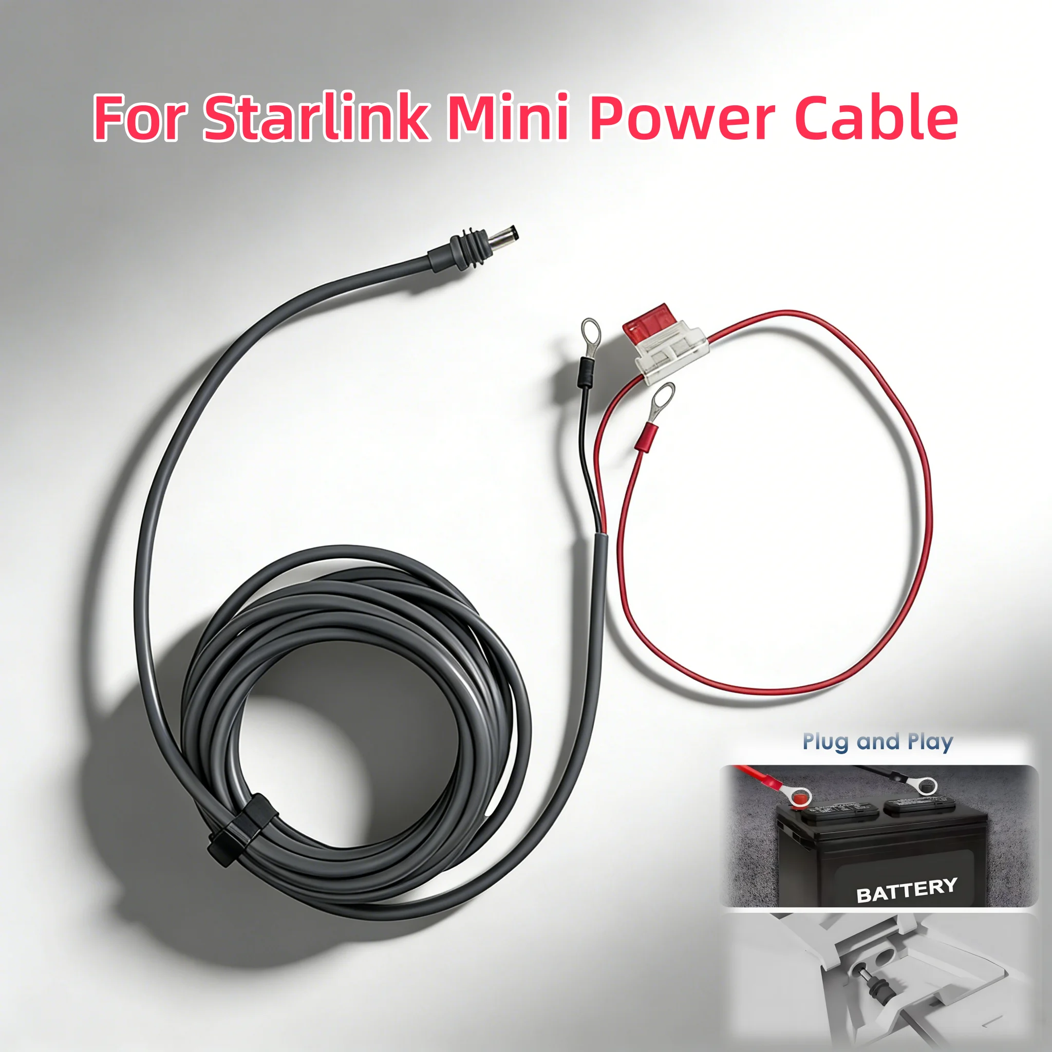 Кабель-удлинитель для Starlink Mini с O-образным кольцом и разъемами DC, силовой кабель 18AWG для автономного кемпинга/автодомов/грузовиков, аварийное электропитание
Кабель-удлинитель для Starlink Mini с O-образным кольцом и разъемами DC, силовой кабель 18AWG для автономного кемпинга/автодомов/грузовиков, аварийное электропитание