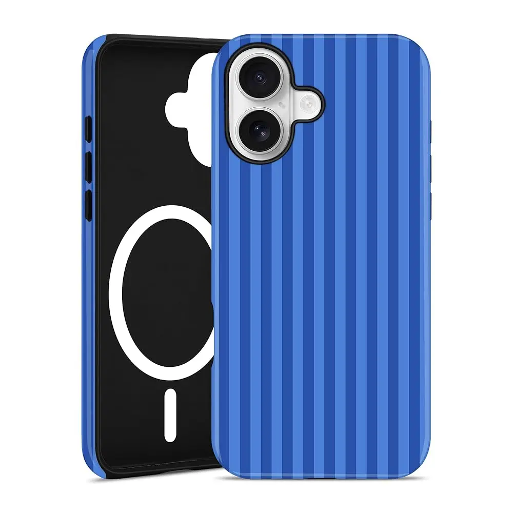 Compatible with MagSafe Striped Phone Case for iPhone 14 Plus, Cute Magnetic Navy Blue Aesthetic Stripes Soft TPU and Hard PC
Compatible with MagSafe Striped Phone Case for iPhone 14 Plus, Cute Magnetic Navy Blue Aesthetic Stripes Soft TPU and Hard PC