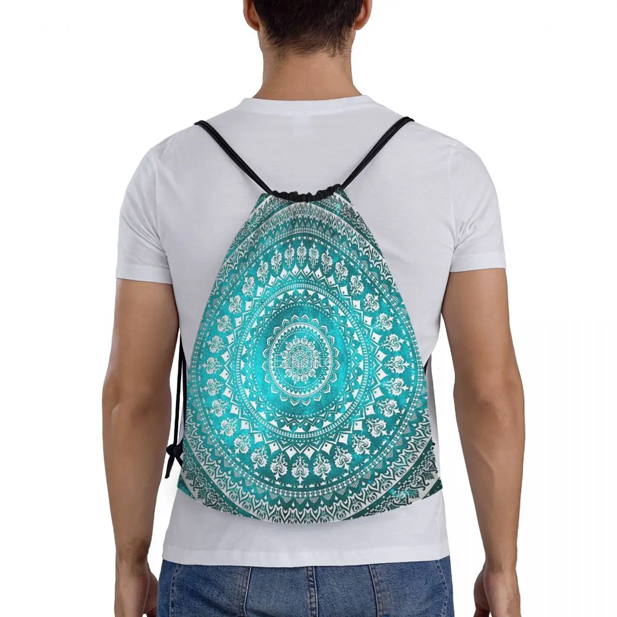 Mandala Turquoise Backpacks Multi-function Drawstring Bags Storage Bag Book Bags for Travel Students
Mandala Turquoise Backpacks Multi-function Drawstring Bags Storage Bag Book Bags for Travel Students