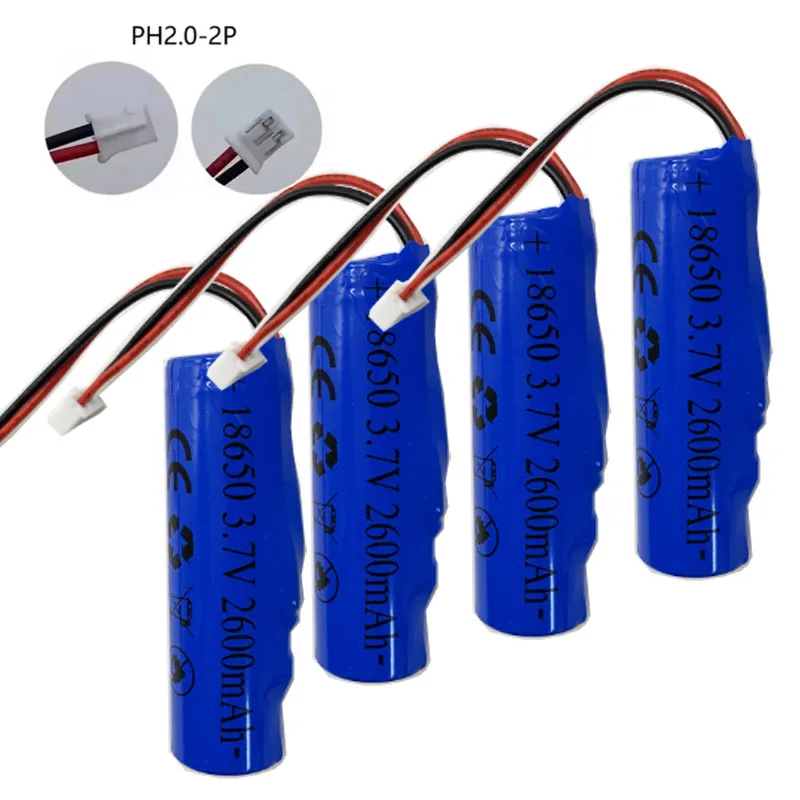 18650 Lithium Battery Pack 3.7V 1S1P 2600mAh with PH2.0 Linker Plug for Cleaner Lighting Electric Toy Bluetooth Speaker
18650 Lithium Battery Pack 3.7V 1S1P 2600mAh with PH2.0 Linker Plug for Cleaner Lighting Electric Toy Bluetooth Speaker
