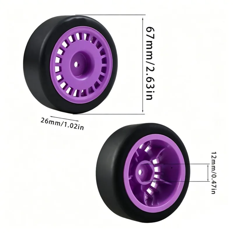 WOWFU-For TRAXXAS Ford RC Rally Car Replacement Parts 4Pcs 1/10 RC Rally Drift Slick Tires For MJX 10303 10304 LERLAO XTS-S10
WOWFU-For TRAXXAS Ford RC Rally Car Replacement Parts 4Pcs 1/10 RC Rally Drift Slick Tires For MJX 10303 10304 LERLAO XTS-S10