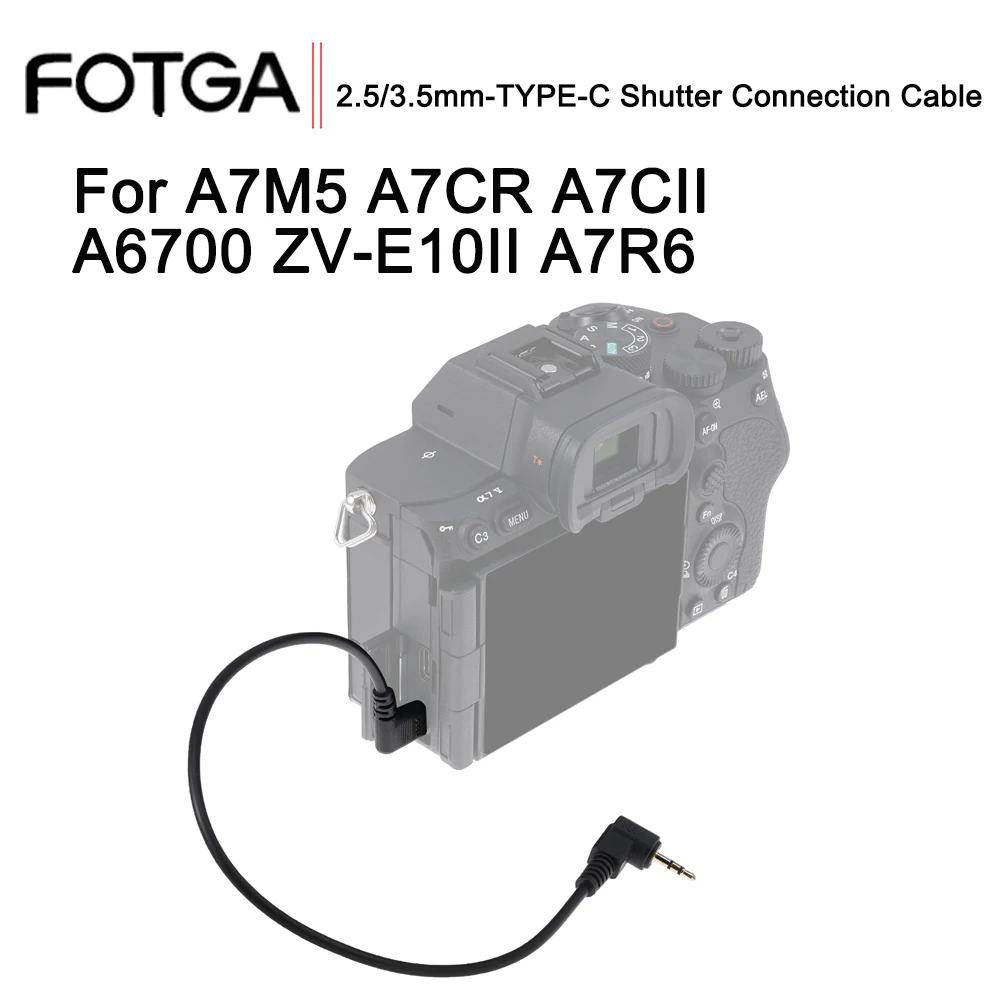 FOTGA Type-C to 2.5/3.5mm Shutter Cable Camera Shutter Remote Control Cable Type-C Interface Audio Conversion Cable Mobile Photo
FOTGA Type-C to 2.5/3.5mm Shutter Cable Camera Shutter Remote Control Cable Type-C Interface Audio Conversion Cable Mobile Photo