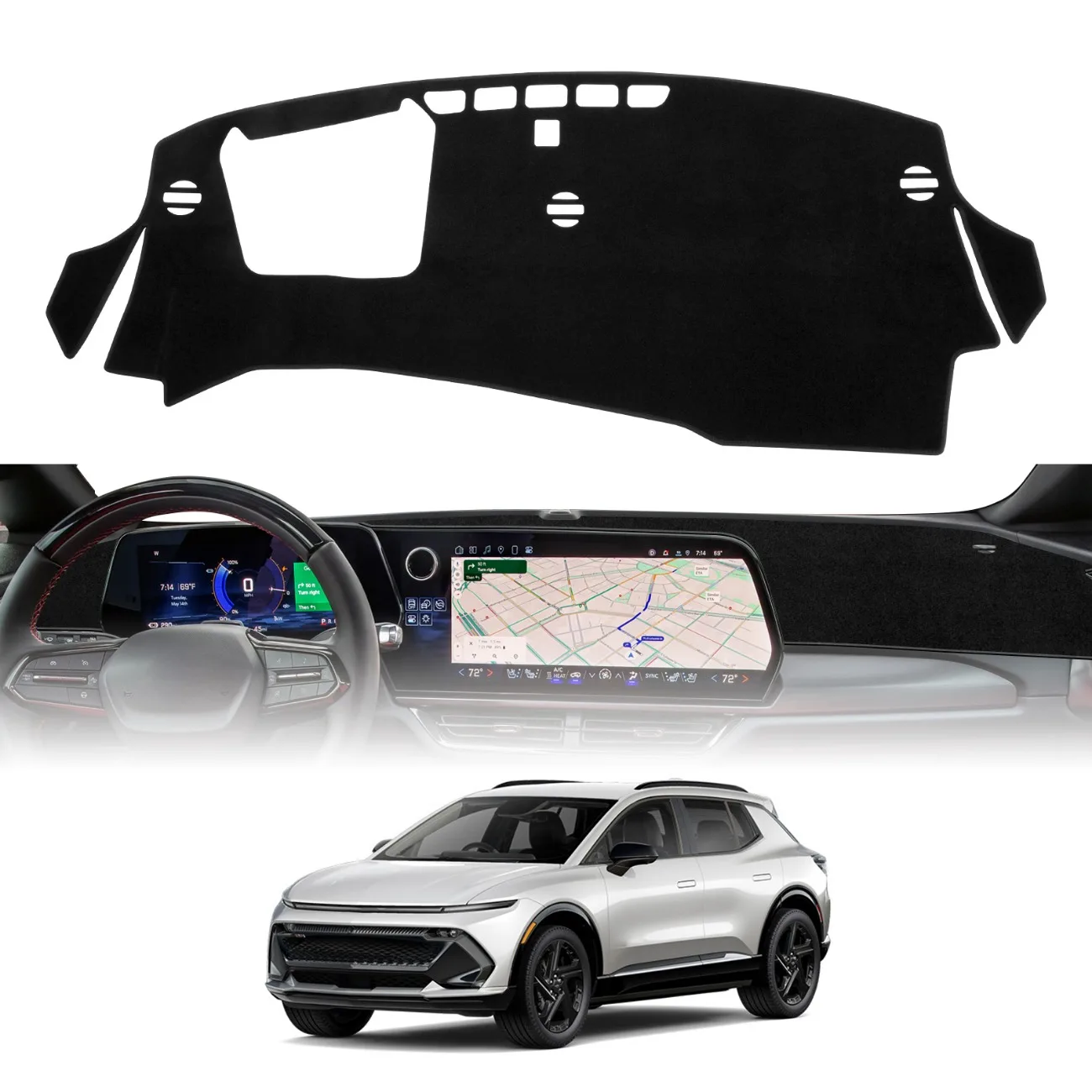 Dashboard Cover Mat For Chevrolet Equinox EV 2024-2026 Accessories Dash Cover Dash Mat Sunshade Glare UV Protector Interior
Dashboard Cover Mat For Chevrolet Equinox EV 2024-2026 Accessories Dash Cover Dash Mat Sunshade Glare UV Protector Interior