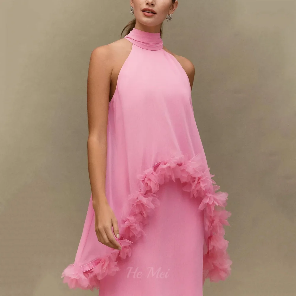 Halter Simple Prom Dress Two Pieces Evening Gown Elegant Chiffon A Line Party Dress New Vestidos De Novia
Halter Simple Prom Dress Two Pieces Evening Gown Elegant Chiffon A Line Party Dress New Vestidos De Novia