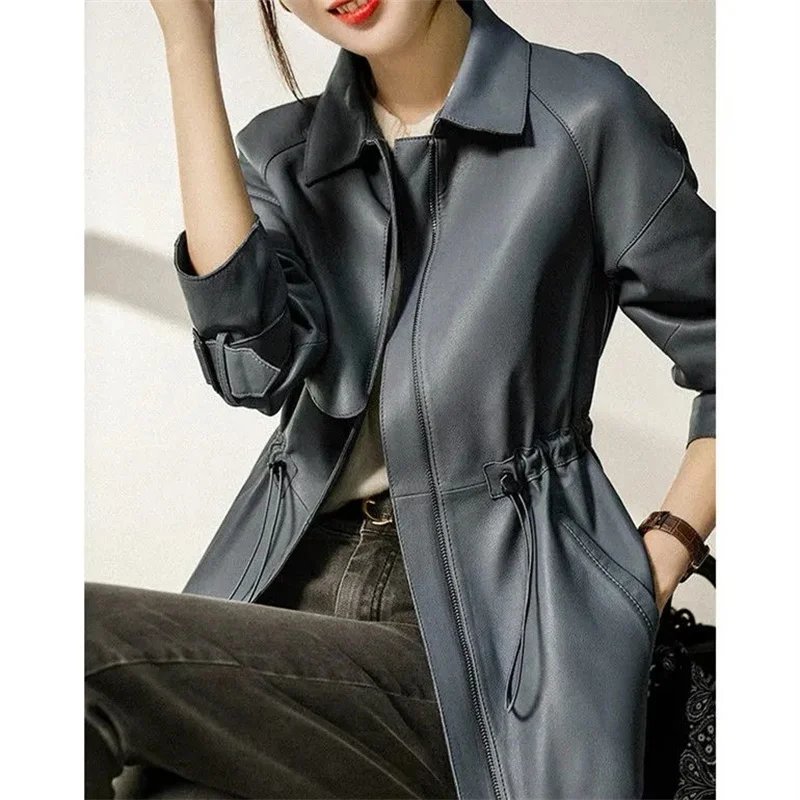 2024 New Leather Coat Casual Windbreaker Coat Women's Autumn/Winter Spring Dress Slim Fit Versatile Pocket Zipper Women's Jacket
2024 New Leather Coat Casual Windbreaker Coat Women's Autumn/Winter Spring Dress Slim Fit Versatile Pocket Zipper Women's Jacket