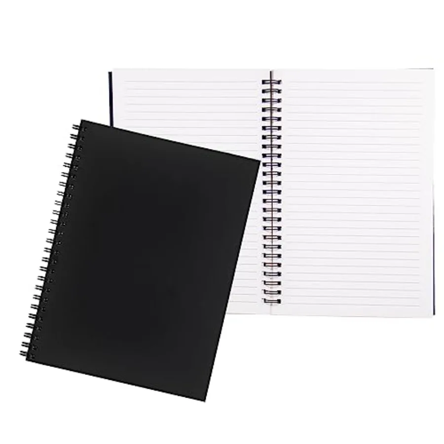 2 Pack College Ruled Notebook, Soft Black Cover Spiral Notebook, Memo Notepad Sketchbook, Students Office Business Diary Spiral
2 Pack College Ruled Notebook, Soft Black Cover Spiral Notebook, Memo Notepad Sketchbook, Students Office Business Diary Spiral